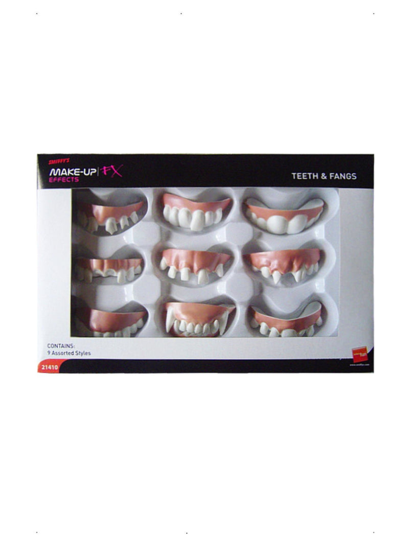 Smiffys Make-Up FX, Assorted Teeth & Fangs - 1