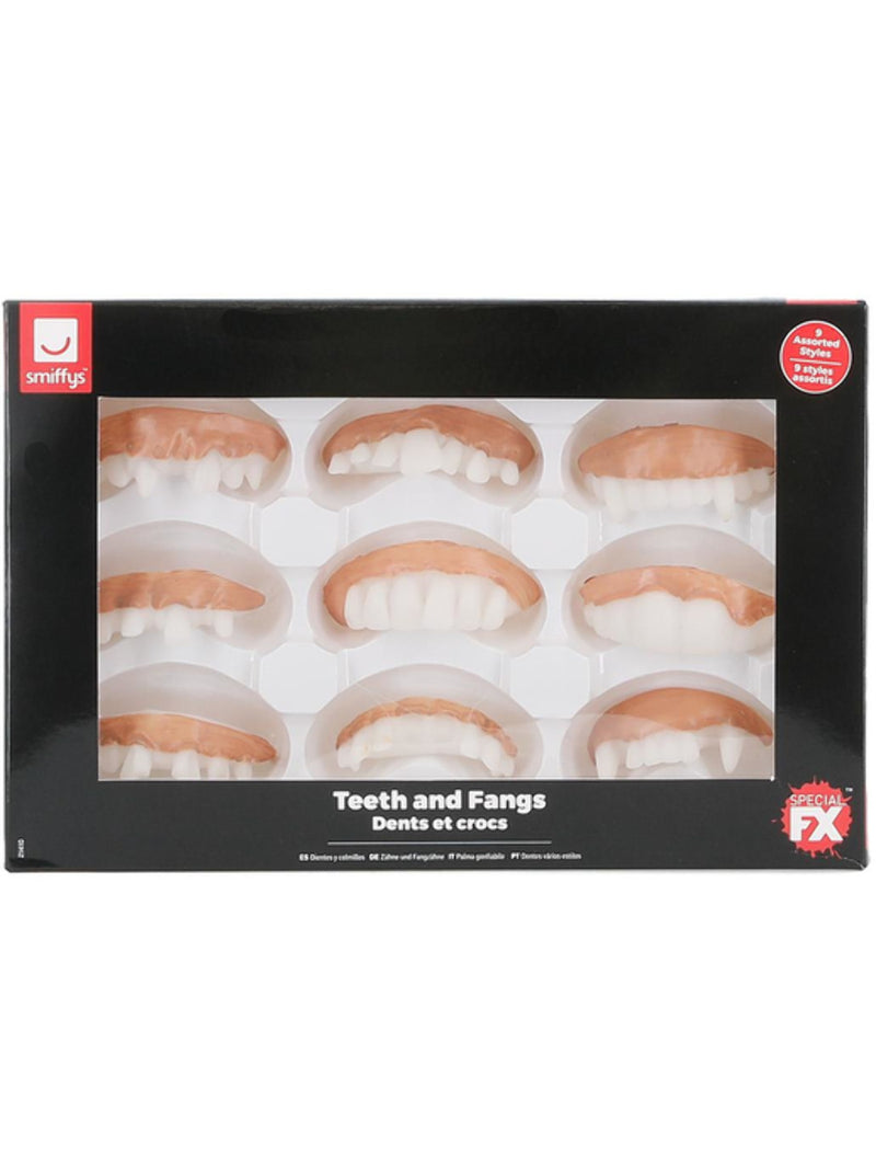 Smiffys Make-Up FX, Assorted Teeth & Fangs - 3