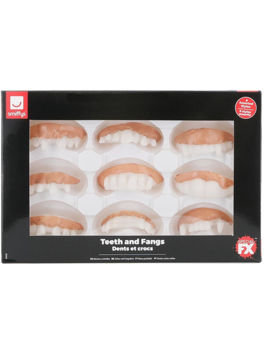 Smiffys Make-Up FX, Assorted Teeth & Fangs - 3