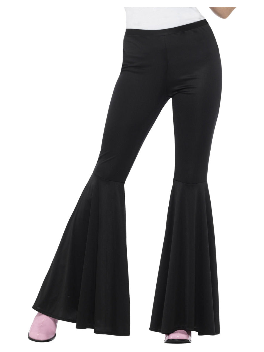 Flared Trousers, Ladies, Black - 1
