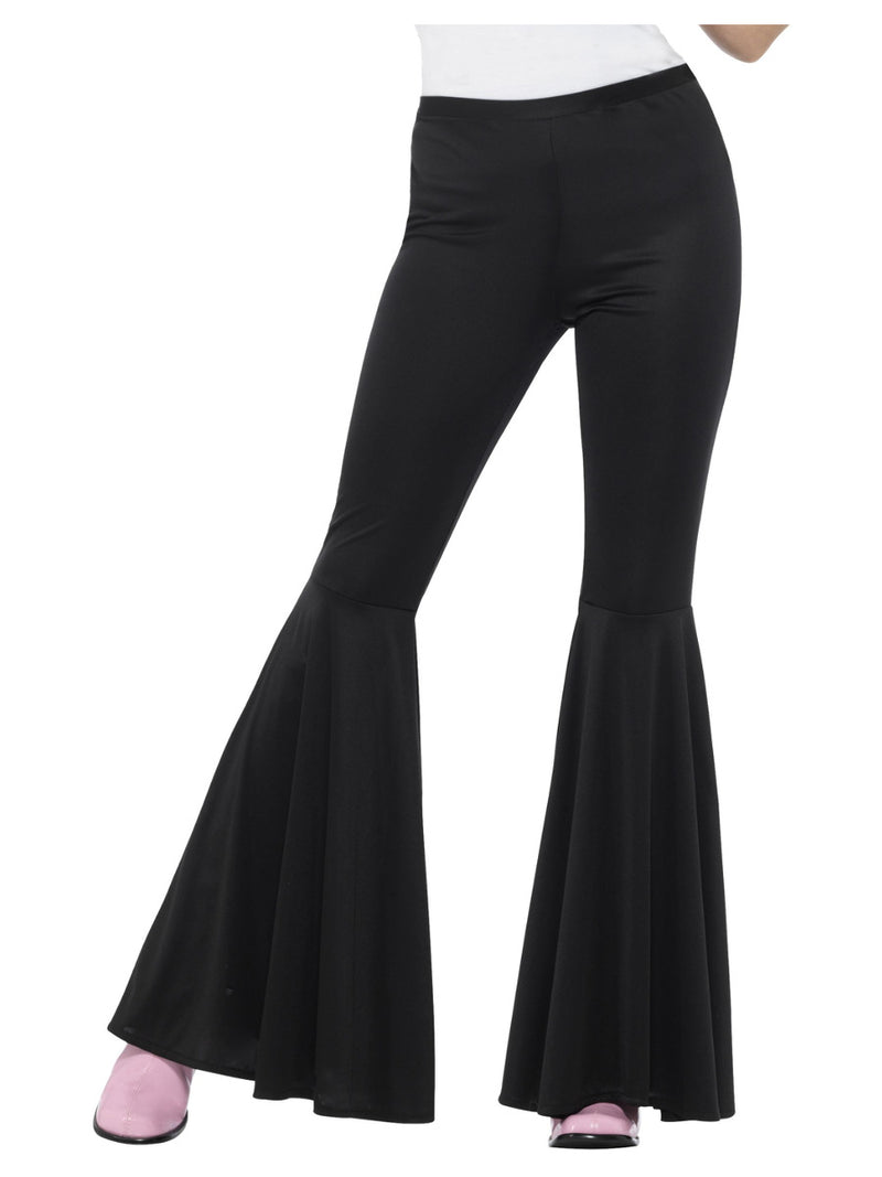 Flared Trousers, Ladies, Black - 1
