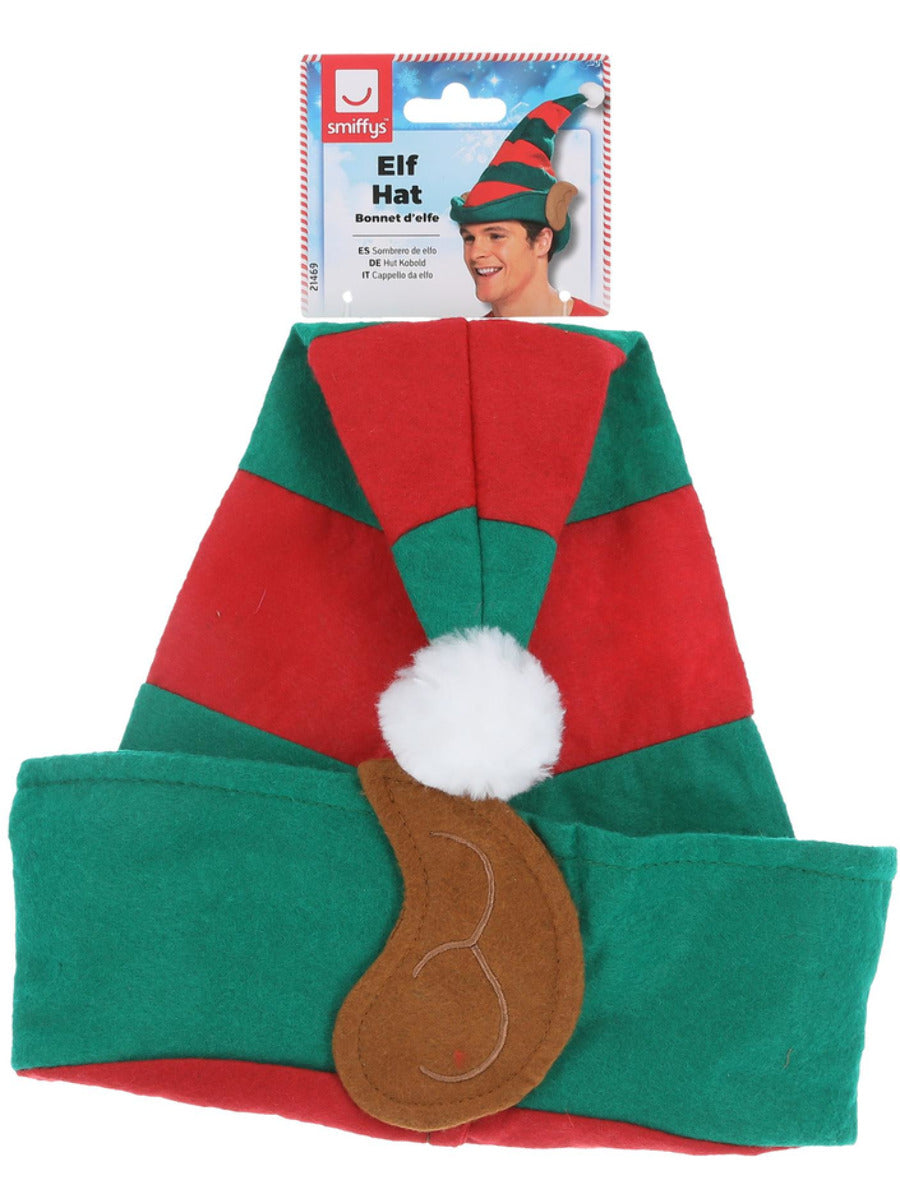 Elf Hat, Red & Green - 3