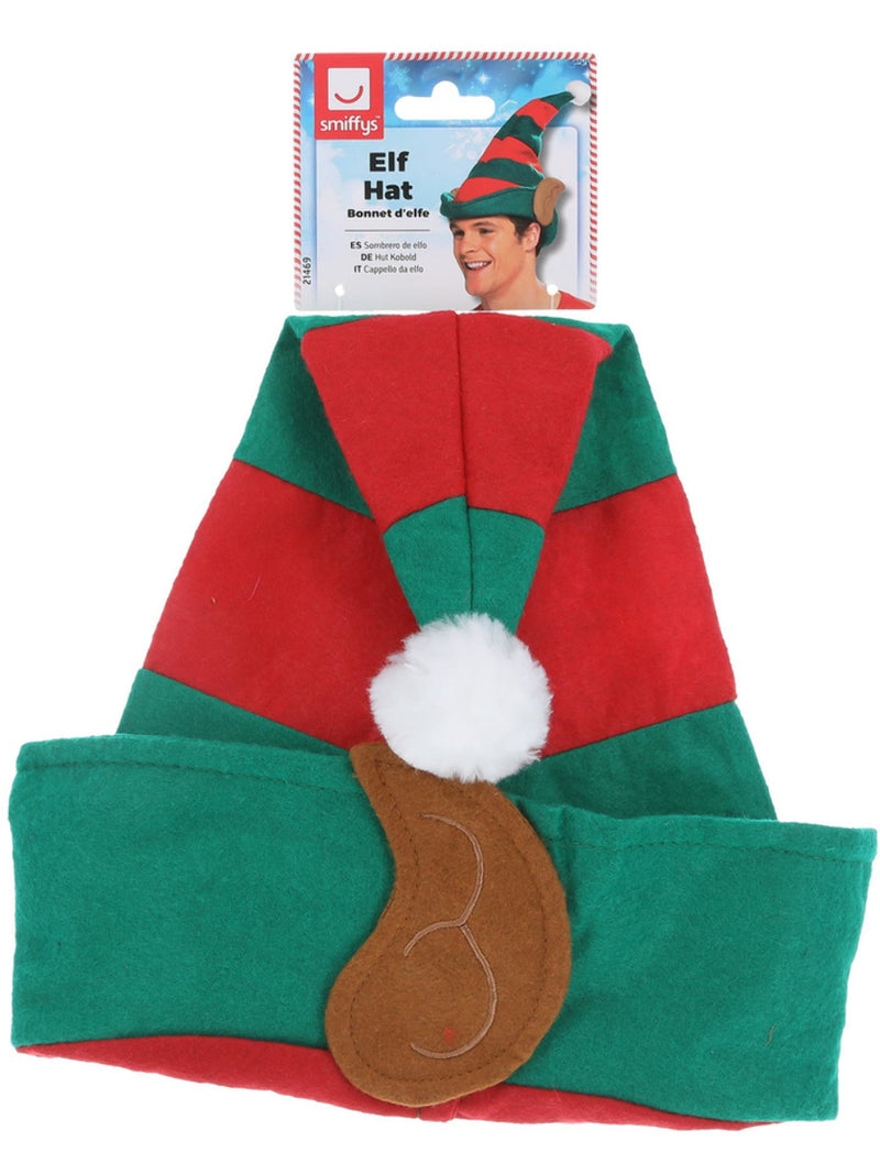Elf Hat, Red & Green - 3