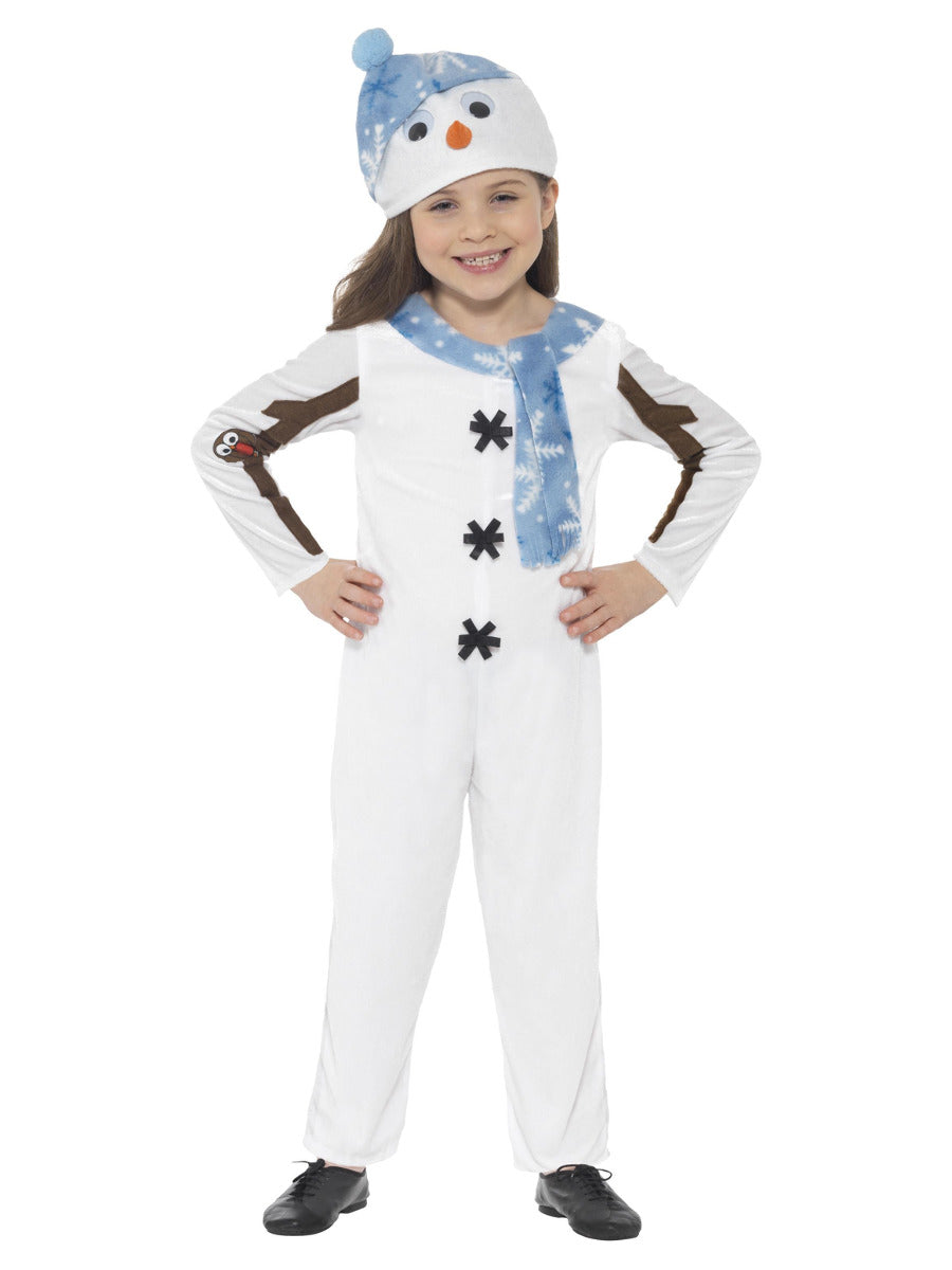 Snowman Toddler Costume, White - 1