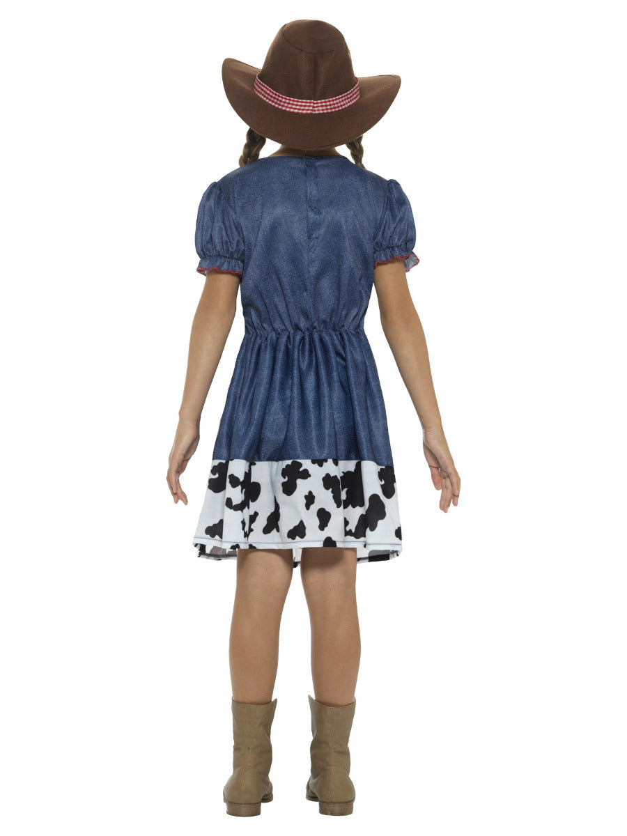 Texan Cowgirl Costume, Blue - 3