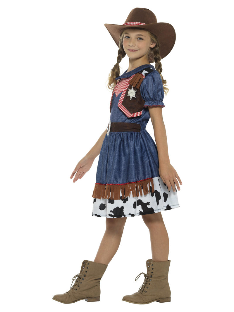 Texan Cowgirl Costume, Blue - 4