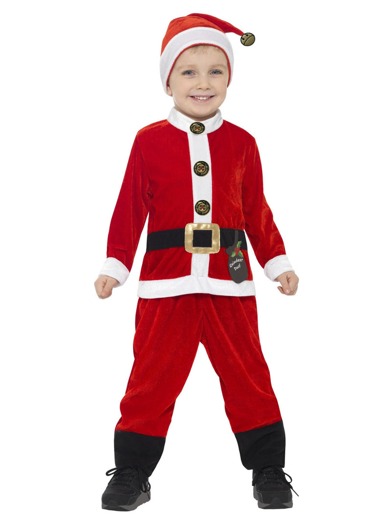 Santa Toddler Costume, Red & White - 1
