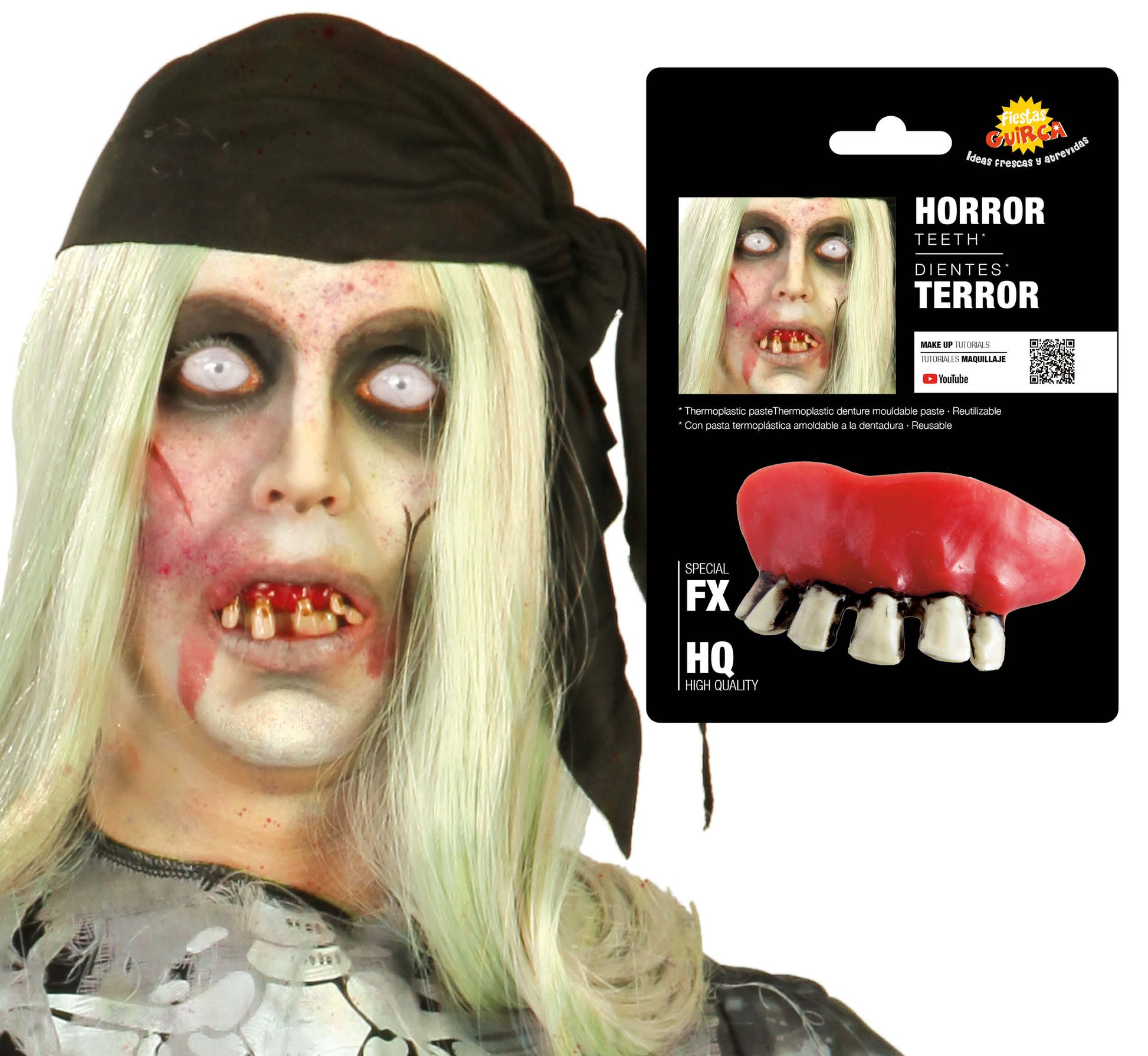 ZOMBIE TEETH WITH THERMOPLASTIC PASTE