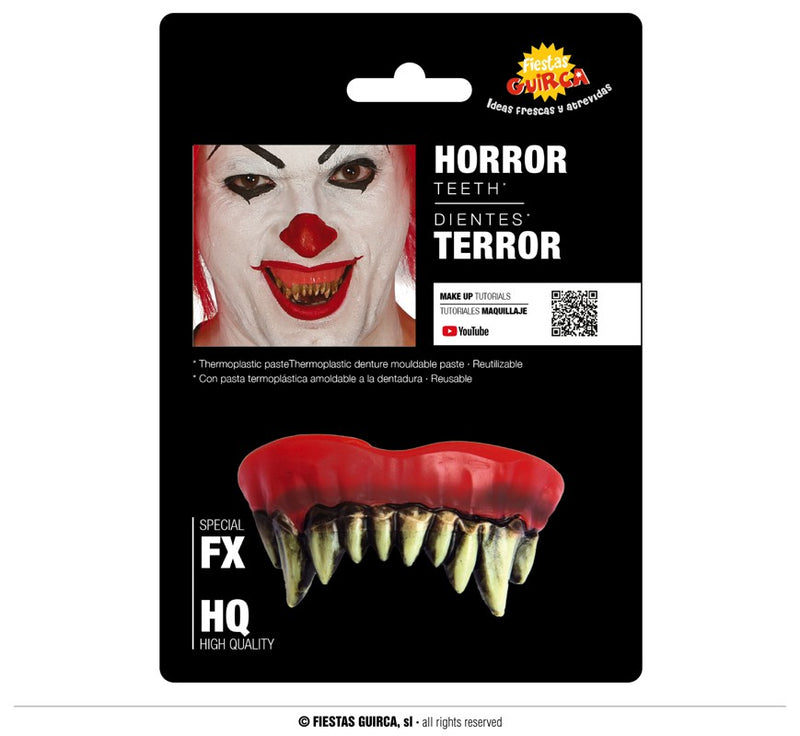 MONSTER TEETH WITH THERMOPLASTIC PASTE
