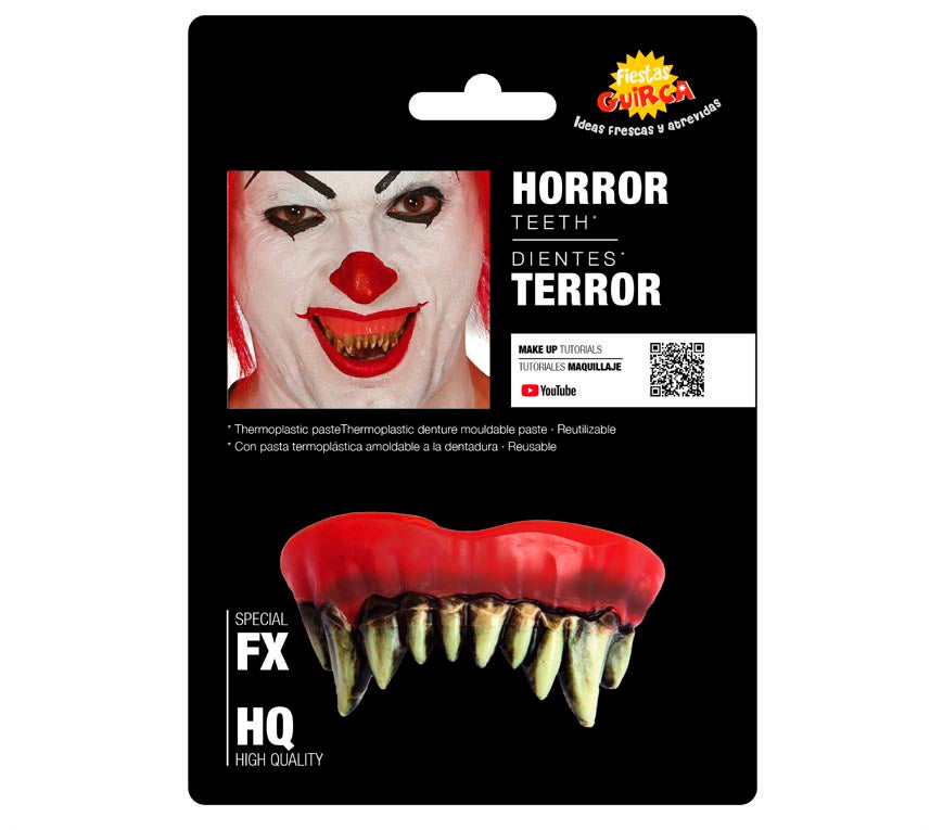 MONSTER TEETH WITH THERMOPLASTIC PASTE