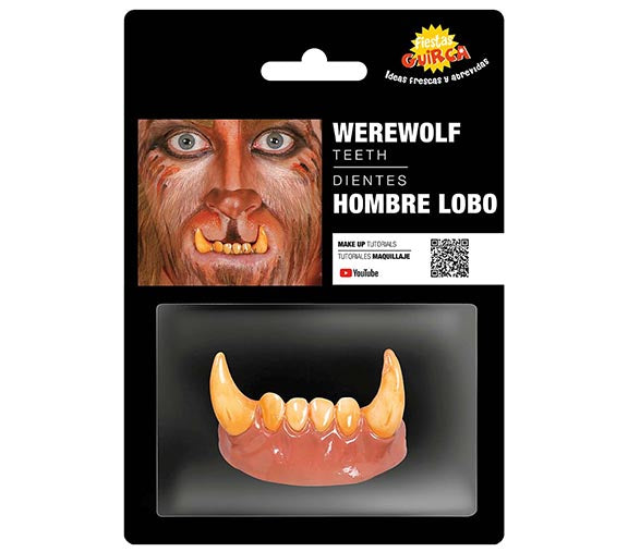 TEETH WITH WOLFMAN FANGS PVC