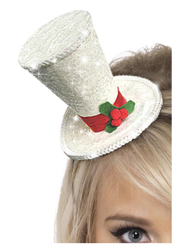 Mini Top Hat, White - 2