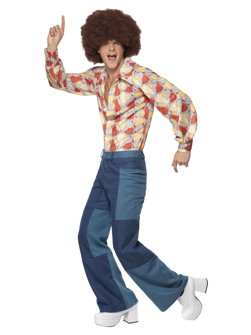 70s Retro Costume, Blue - 5