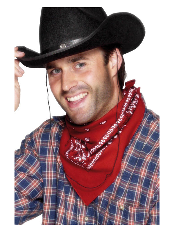 Cowboy Bandana, Red - 2