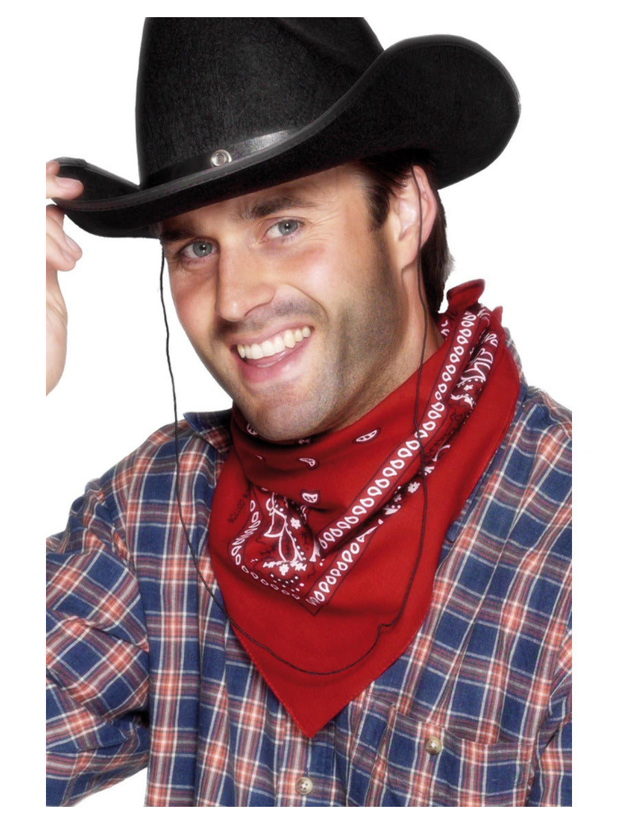Cowboy Bandana, Red - 1