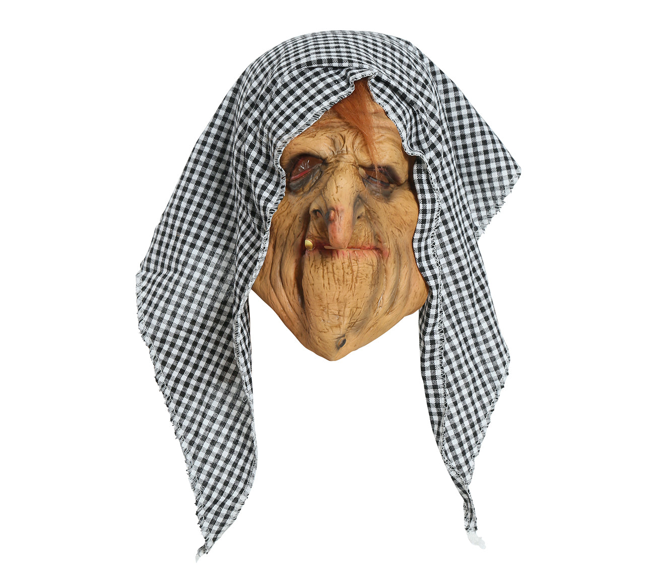 LATEX HOODED WITCH MASK