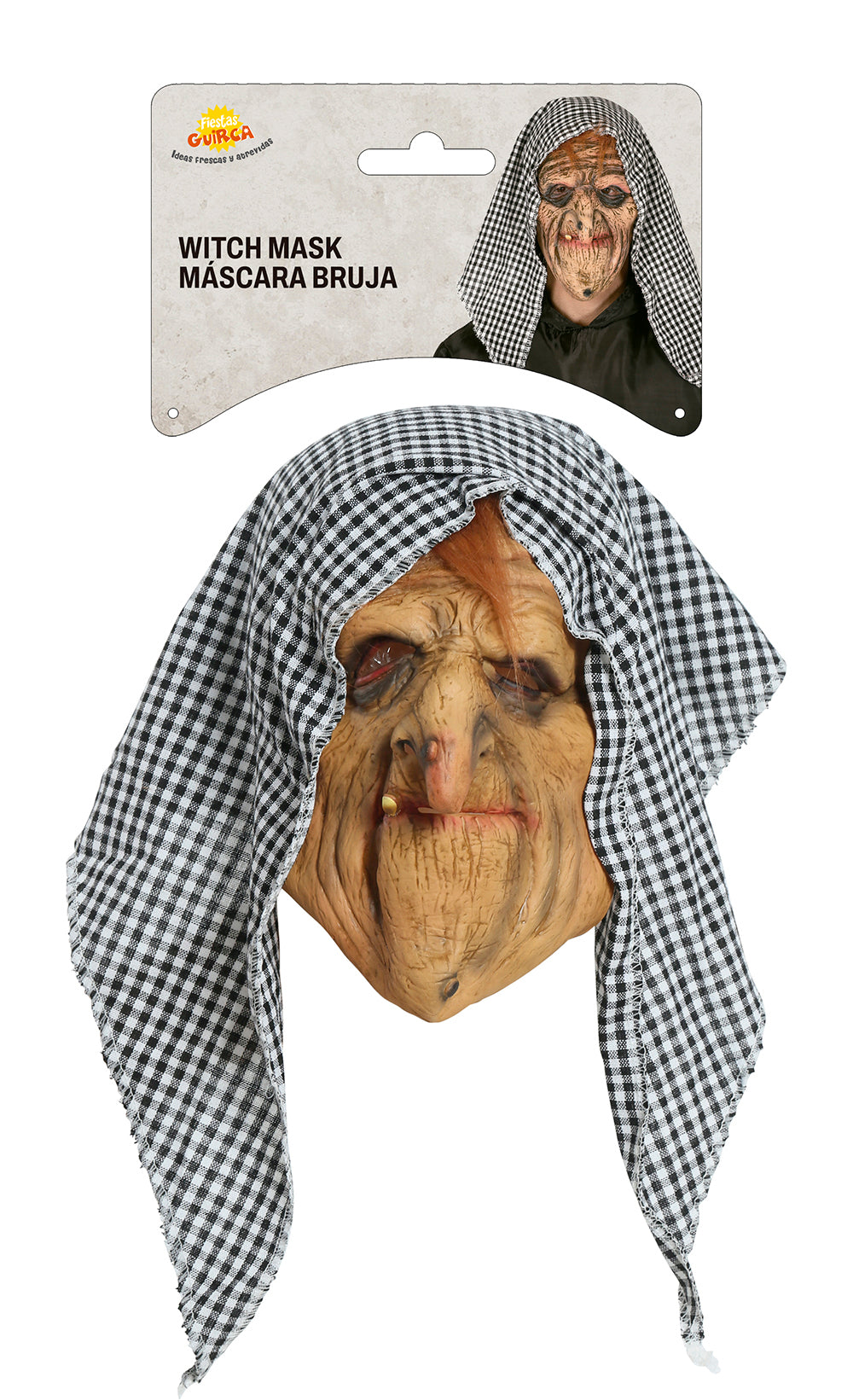 LATEX HOODED WITCH MASK