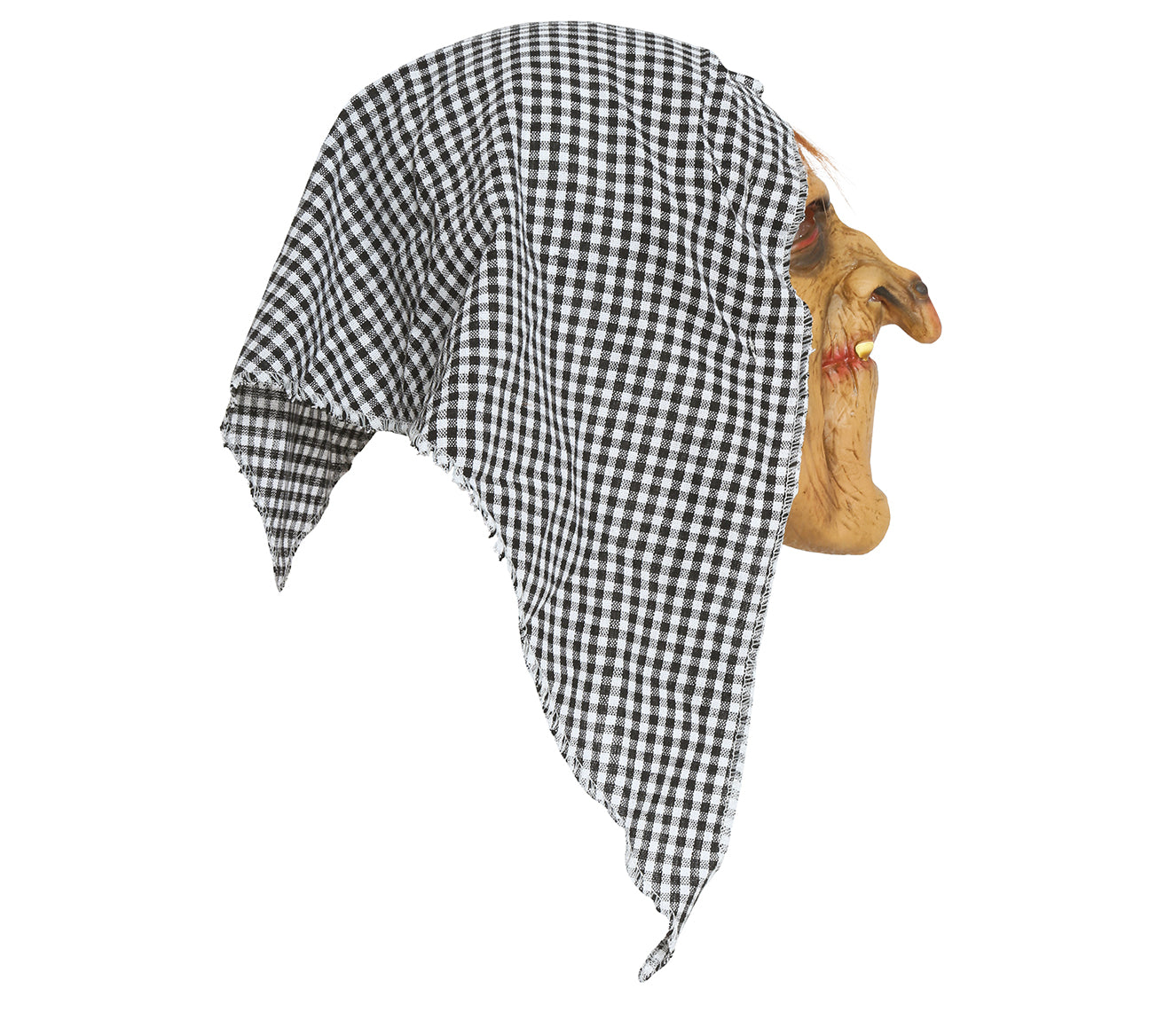 LATEX HOODED WITCH MASK