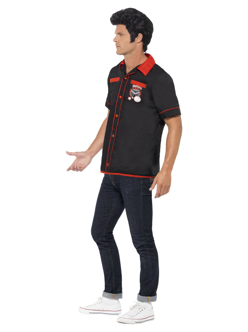 50s Bowling Shirt, Black - 4
