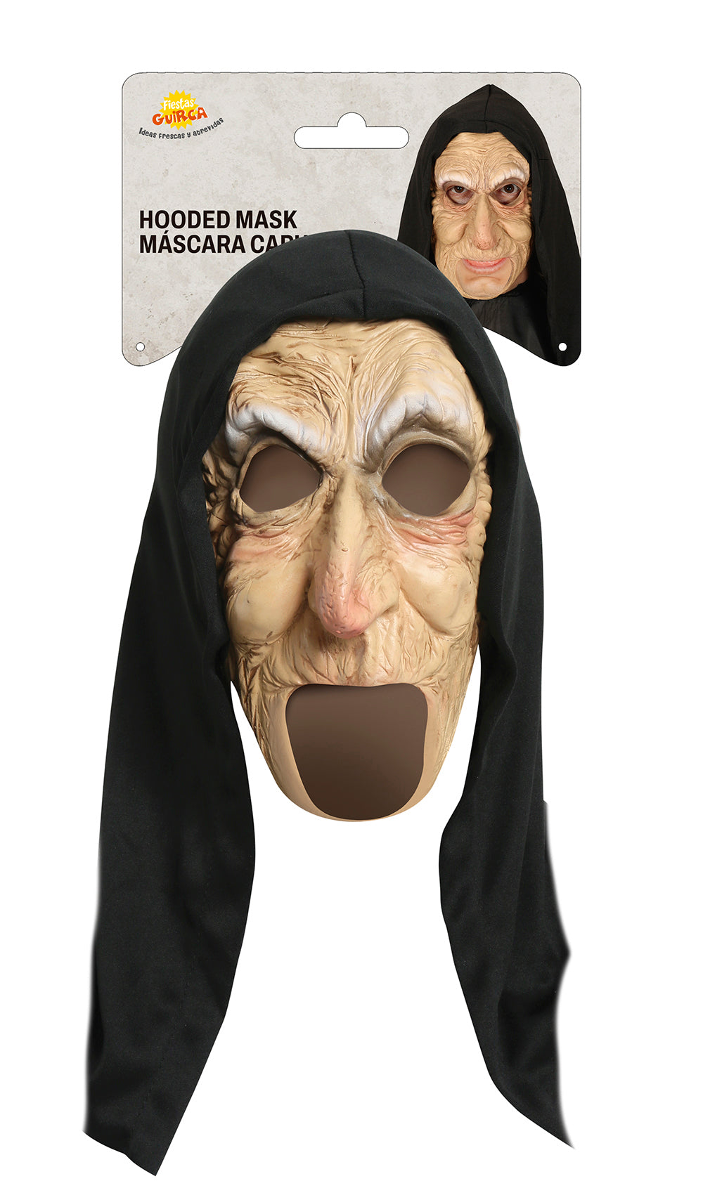 HOODED OLD LADY MASK, VINYL