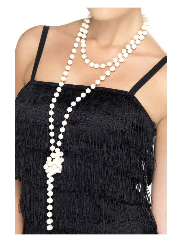Pearl Necklace, White - 2