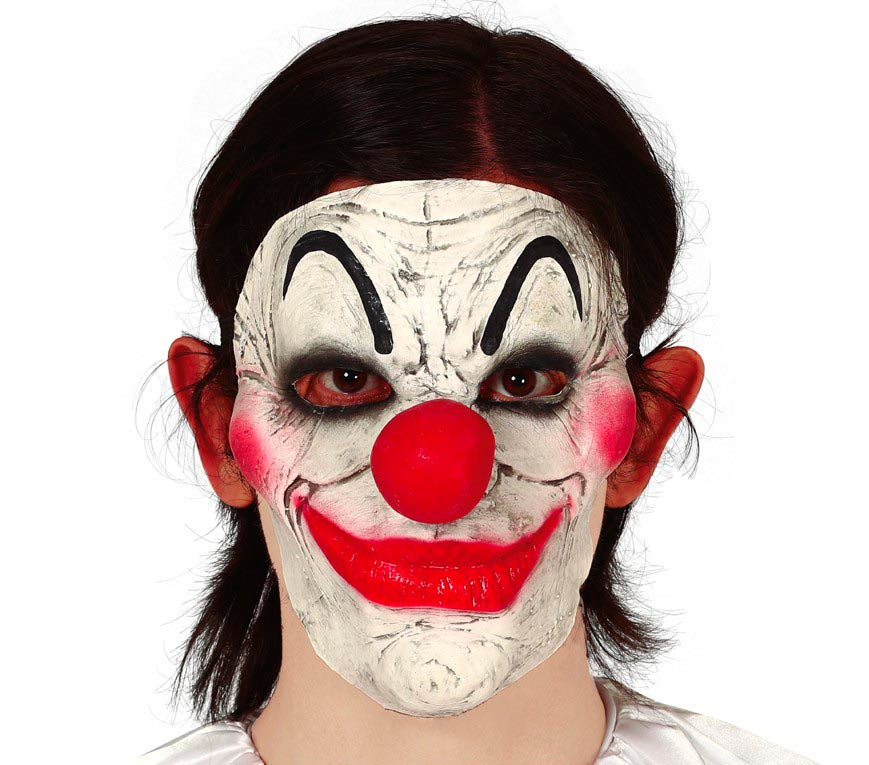 LATEX HALF CLOWN MASK