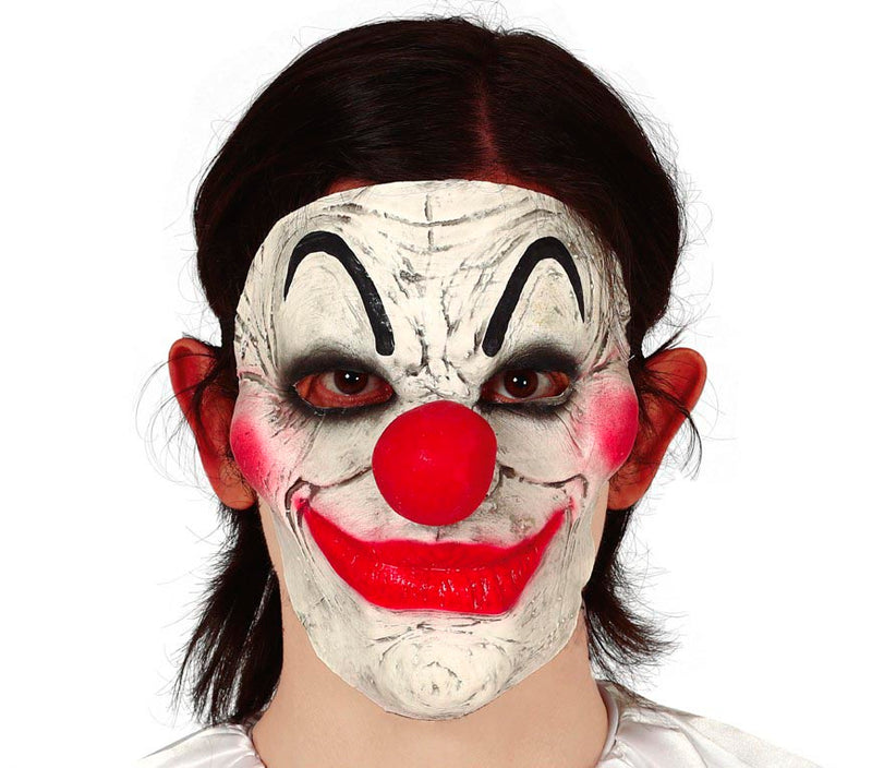 LATEX HALF CLOWN MASK