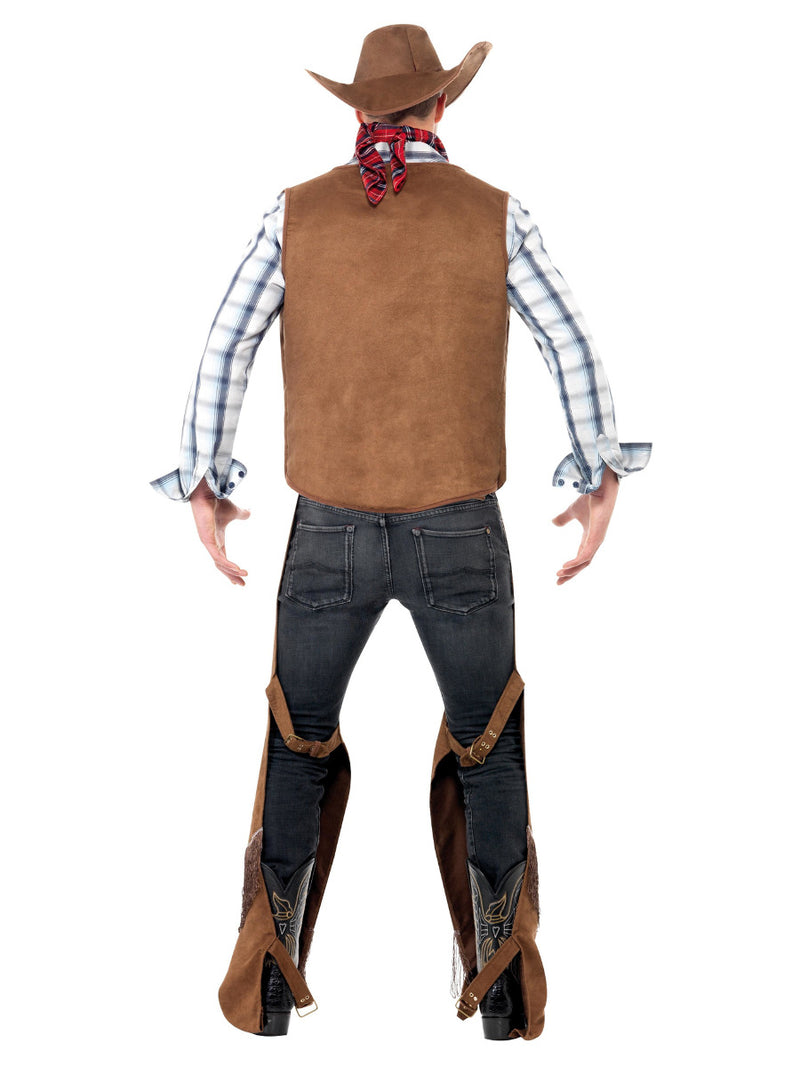Fringe Cowboy Costume, Brown - 3