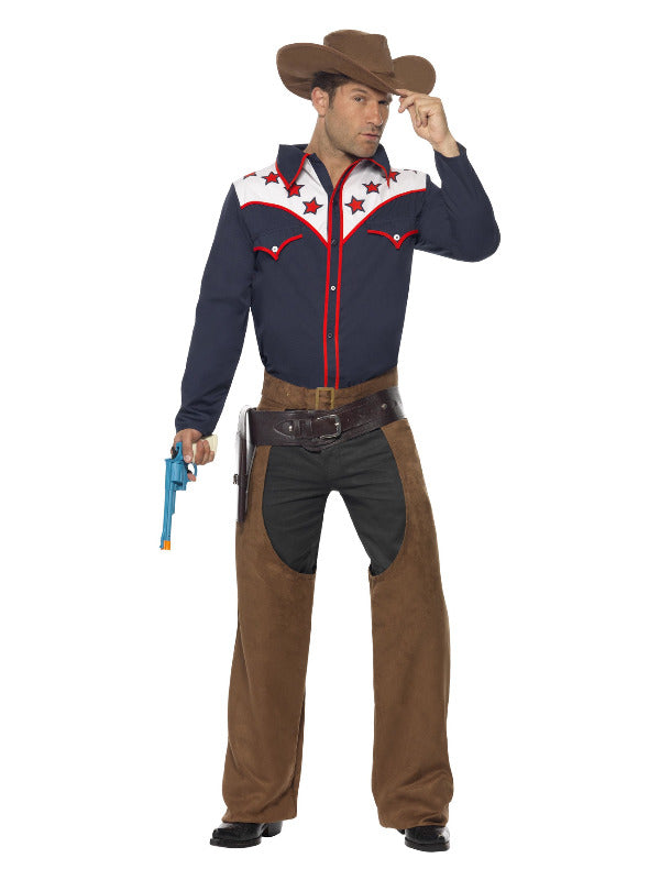 Rodeo Cowboy Costume, Blue - 2