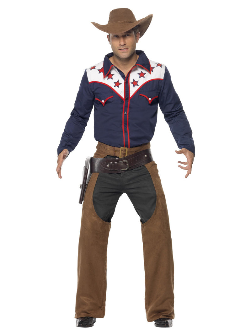 Rodeo Cowboy Costume, Blue - 5