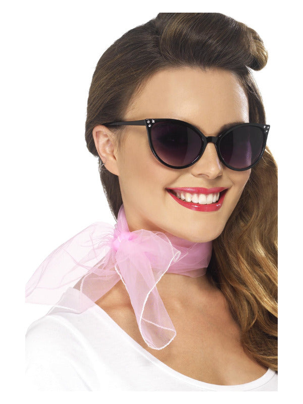 50s Neck Scarf, Pink - 2