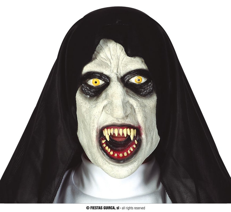 LATEX SYNISTER NUN MASK