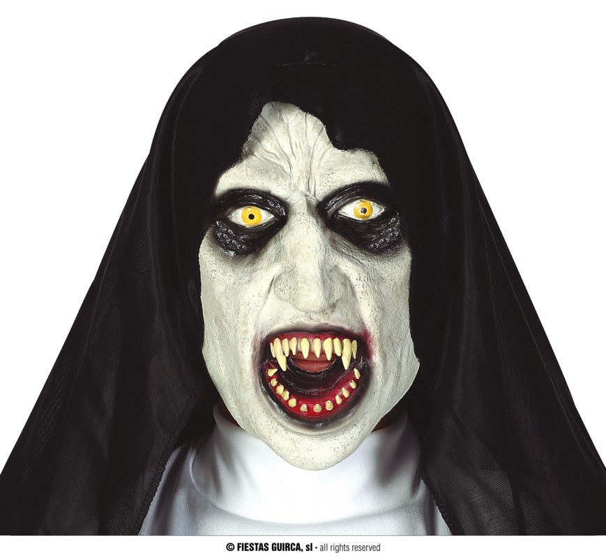 LATEX SYNISTER NUN MASK