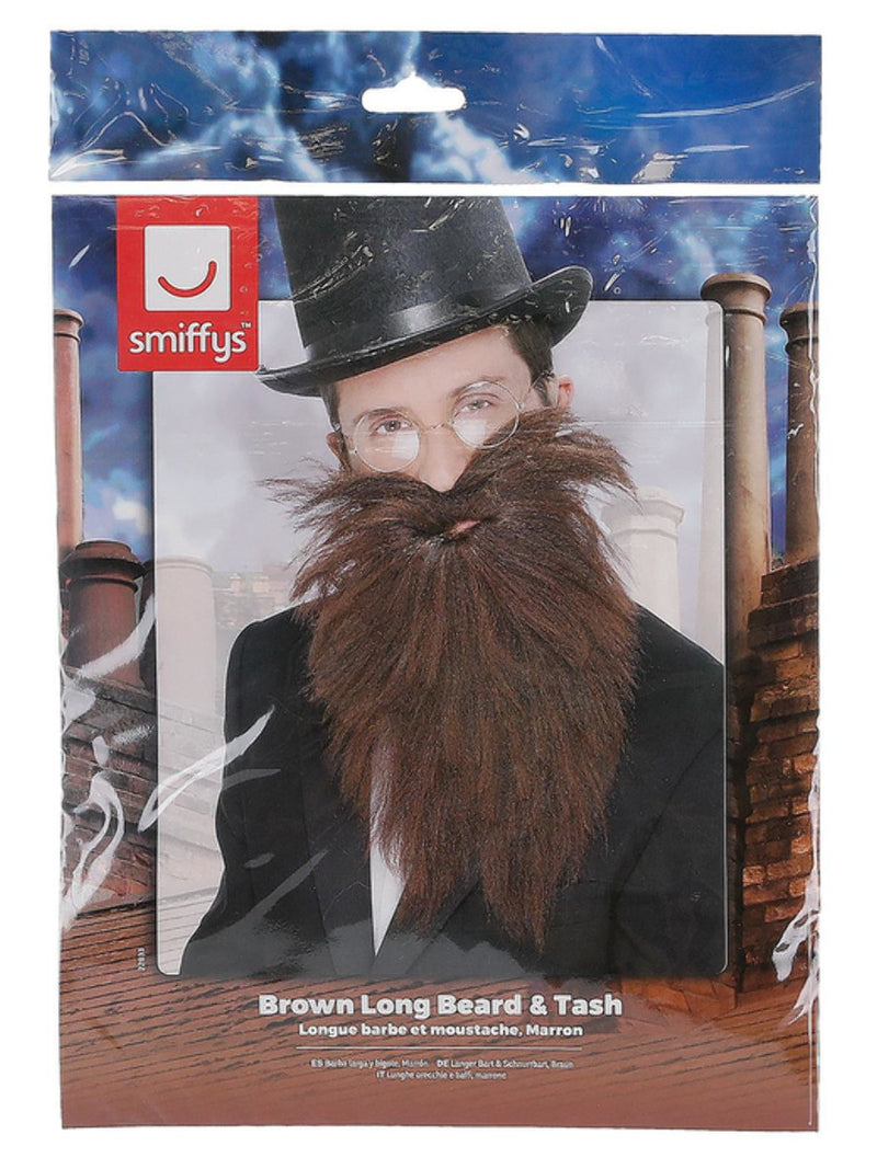 Long Beard & Tash, Brown - 3