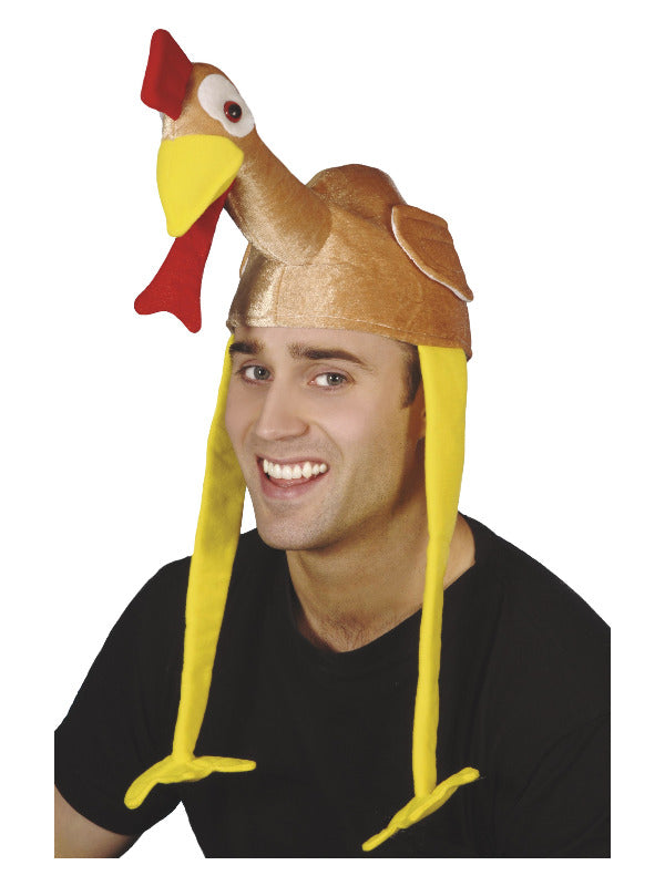 Gobbler Bonnet Turkey Hat, Brown - 2