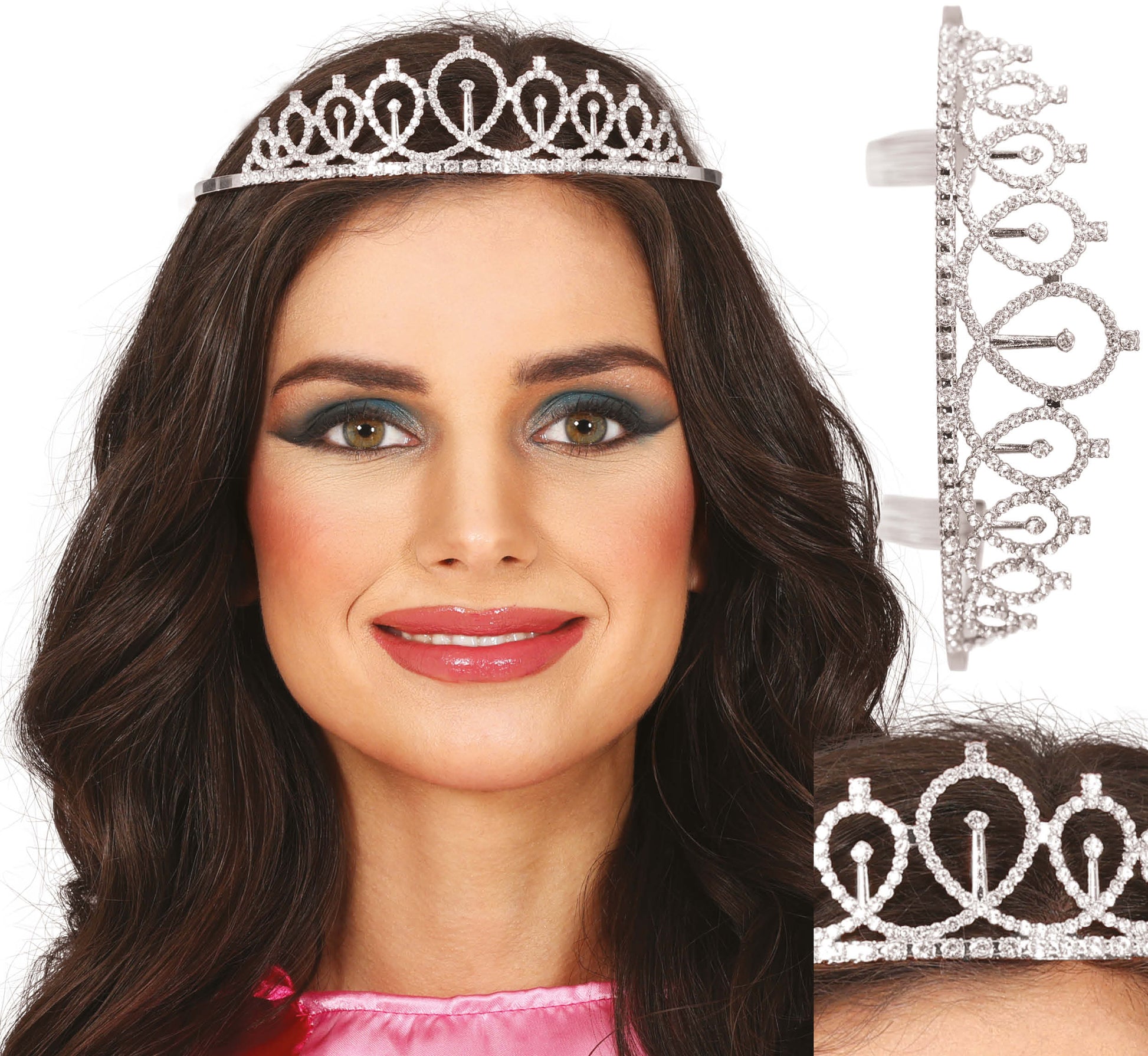 PRINCESS SILVER METAL TIARA