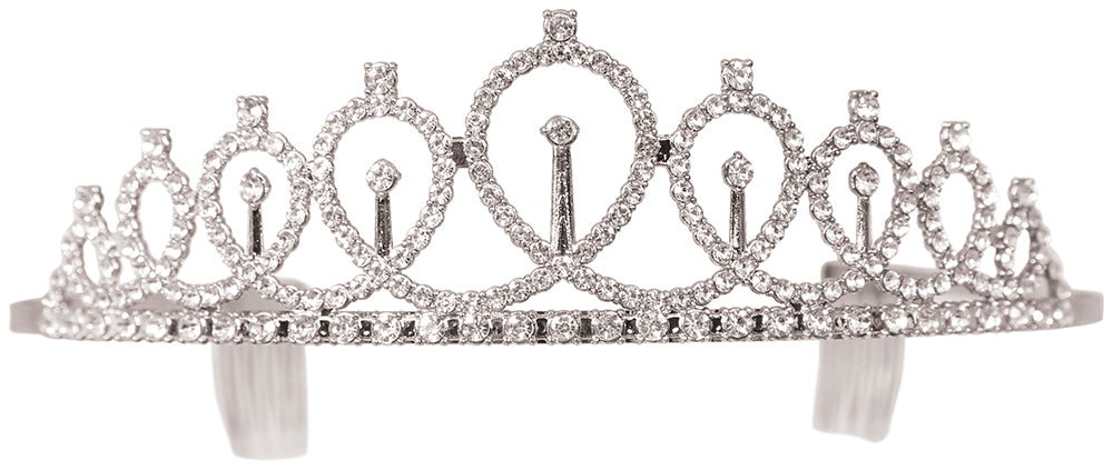 PRINCESS SILVER METAL TIARA