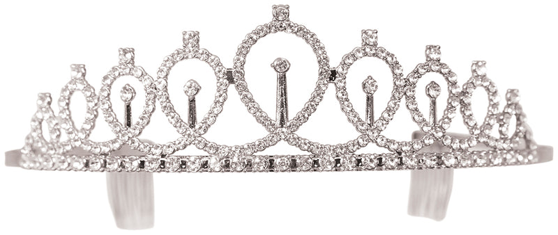 PRINCESS SILVER METAL TIARA