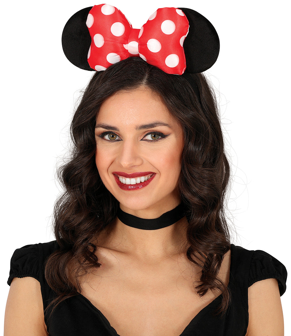 LITTLE MOUSE HQ HEADBAND WITH BOW, ADULTS
