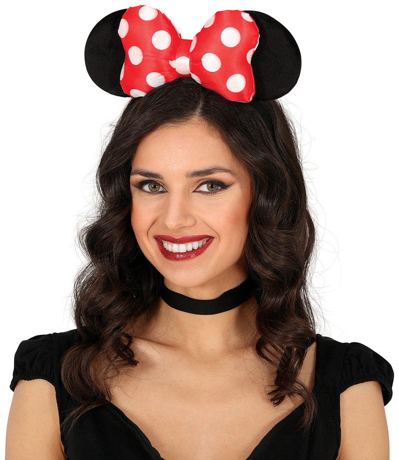 LITTLE MOUSE HQ HEADBAND WITH BOW, ADULTS