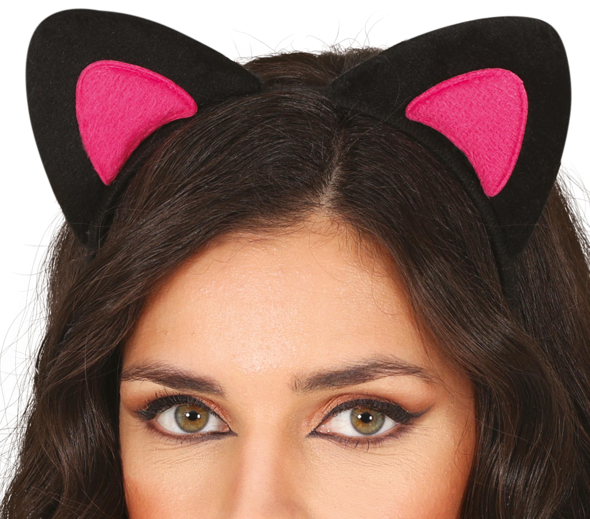 PINK CAT EARS HEADBAND, ADULTS