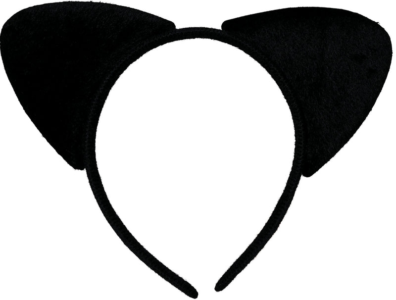 CAT EARS HEADBAND BLACK, ADULTS