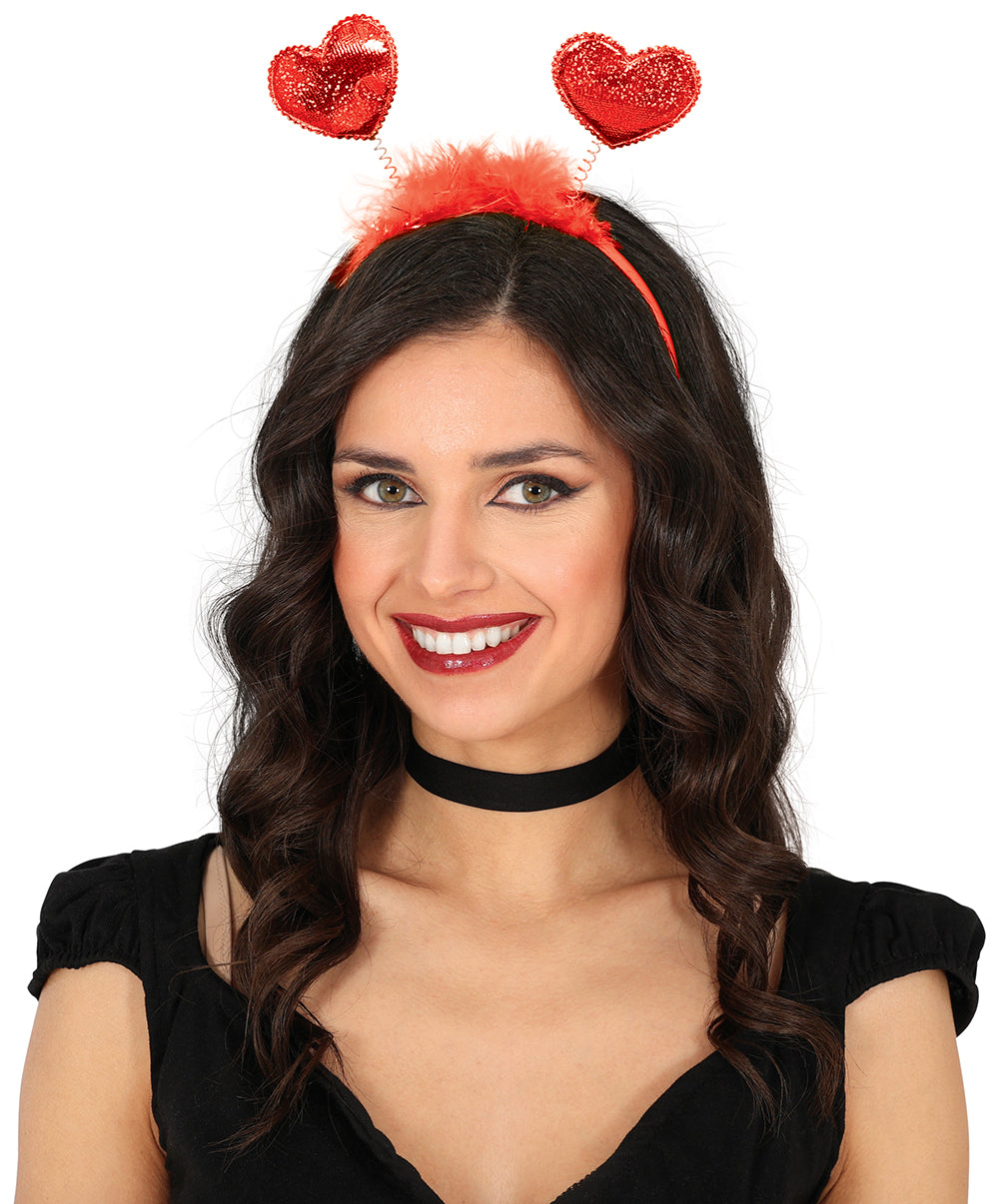 RED HEARTS HEADBAND, ADULTS