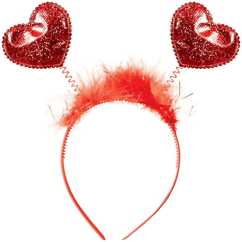 RED HEARTS HEADBAND, ADULTS