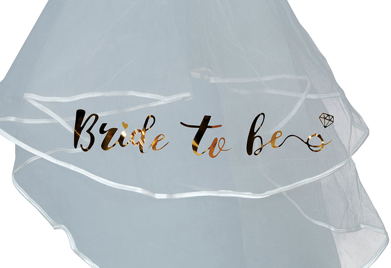 BRIDE TO BE VEIL BRIDE 70 CMS, ADULT