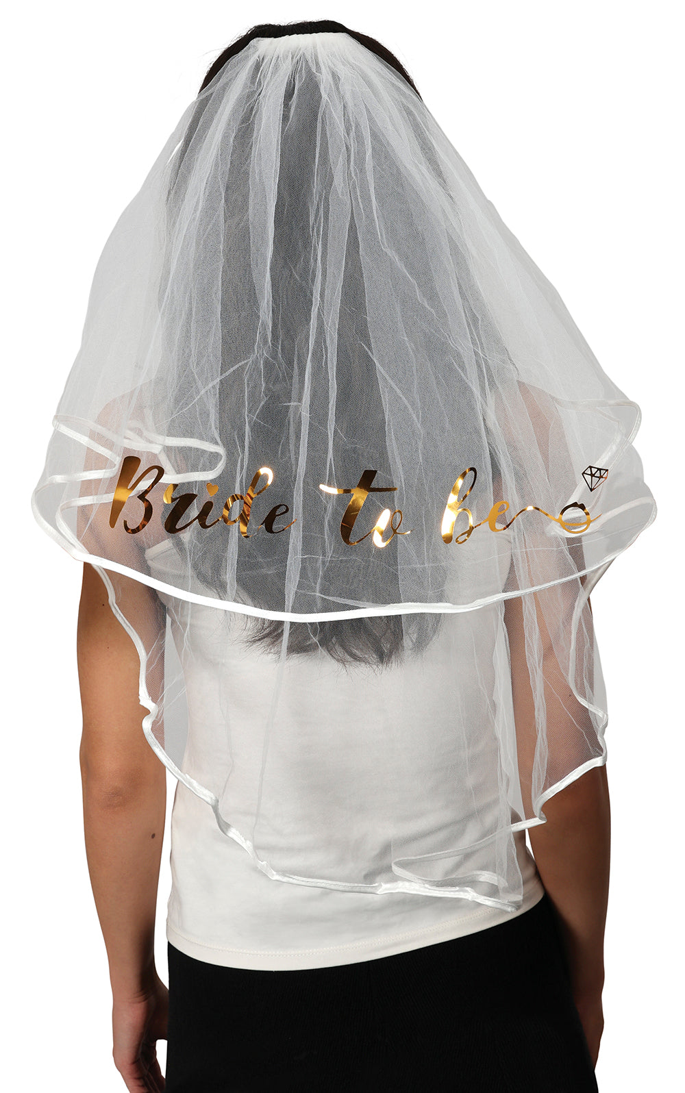 BRIDE TO BE VEIL BRIDE 70 CMS, ADULT