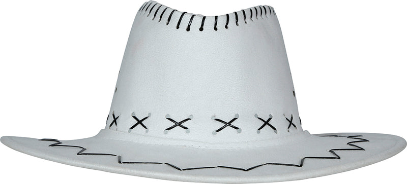 FAUX LEATHER COWBOY HAT
