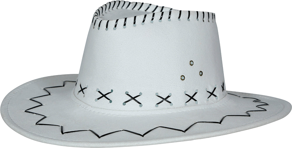 FAUX LEATHER COWBOY HAT