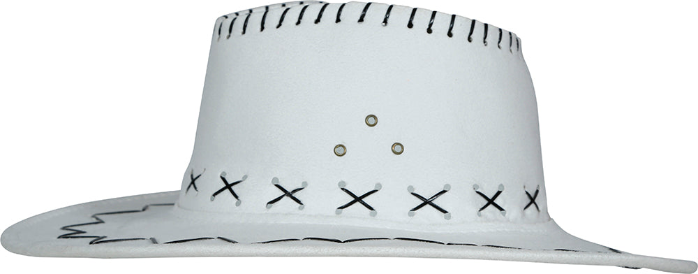 FAUX LEATHER COWBOY HAT