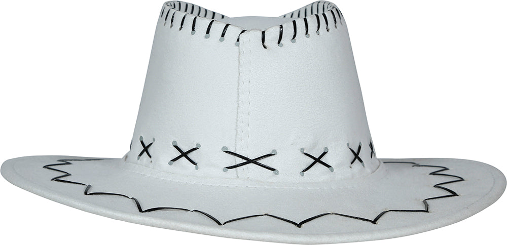 FAUX LEATHER COWBOY HAT